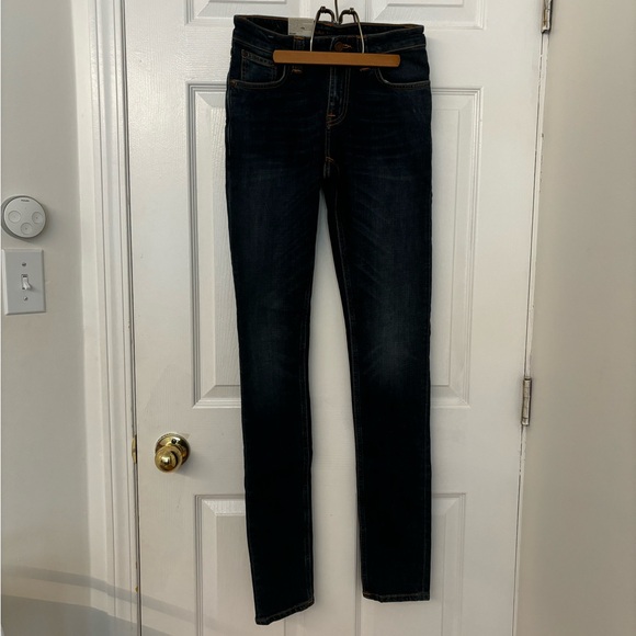 NWT Nudie Jeans Co Skinny Lin Jeans Size W27 L34 - Picture 1 of 6